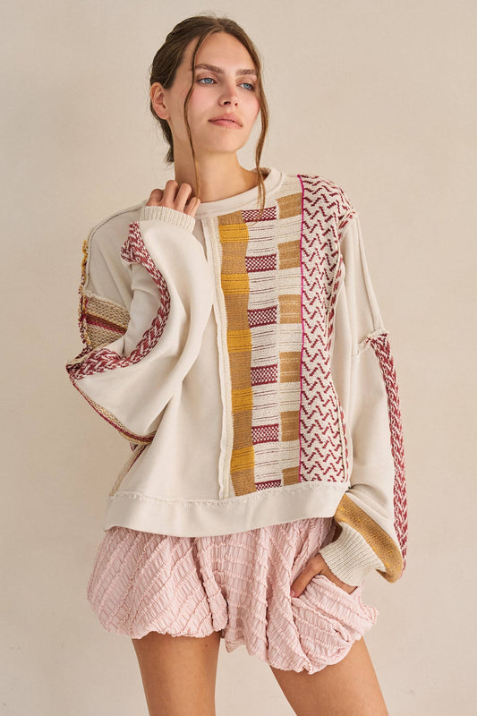 PATCHWORK SWEATSHIRT