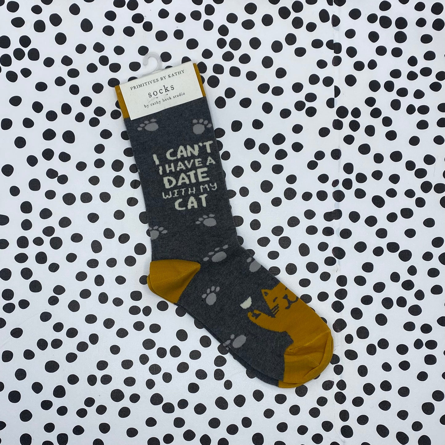 I Can’t I Have a Date With my Cat Socks