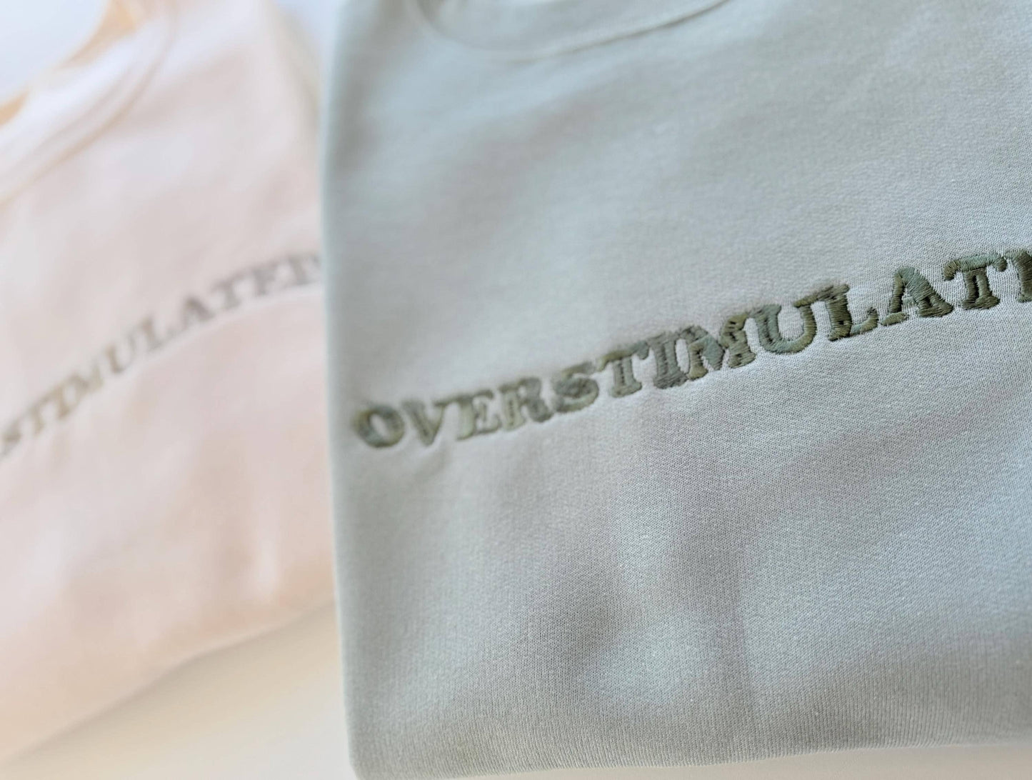 Embroidered Overstimulated Retro Sweatshirt
