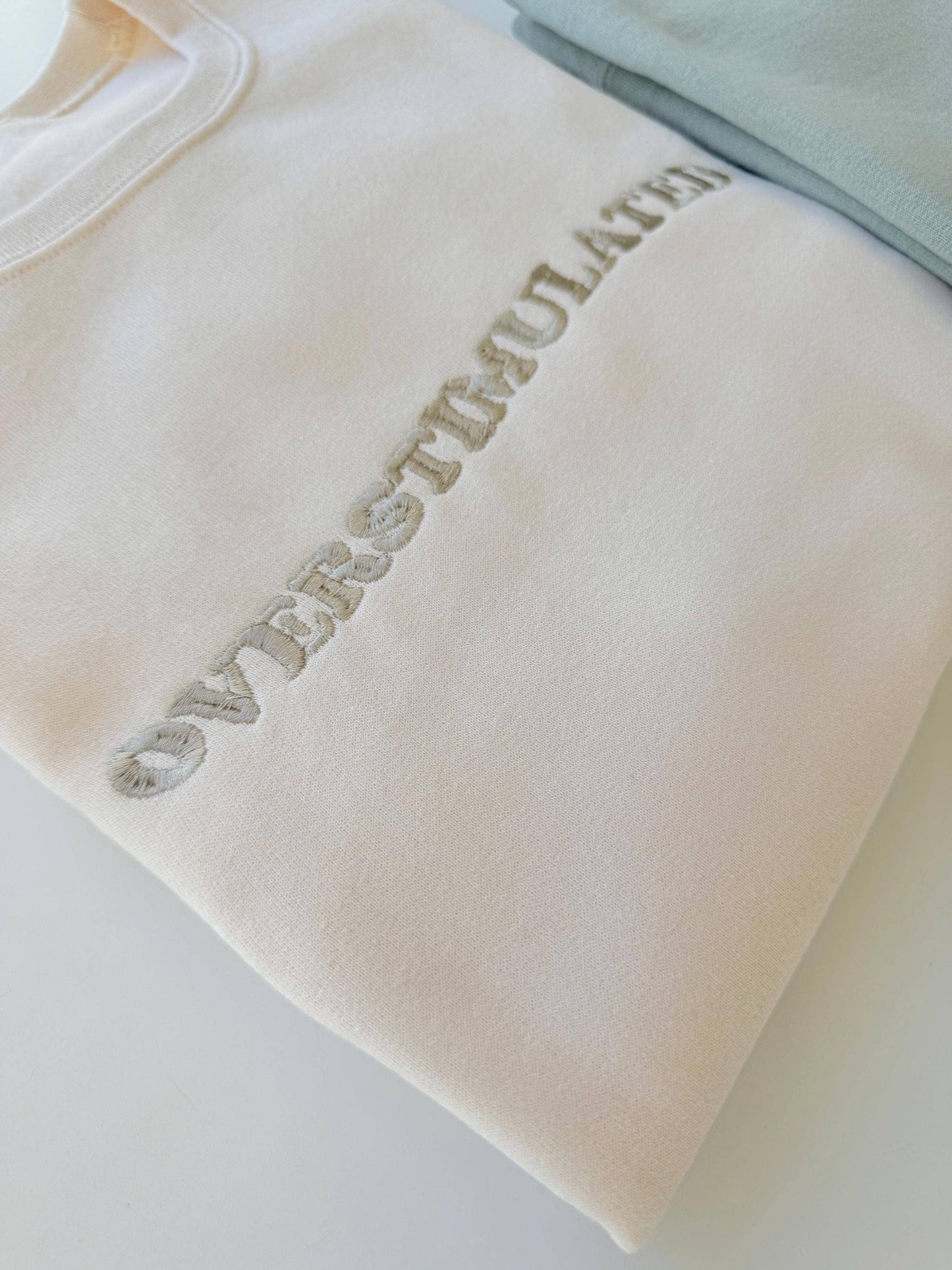 Embroidered Overstimulated Retro Sweatshirt