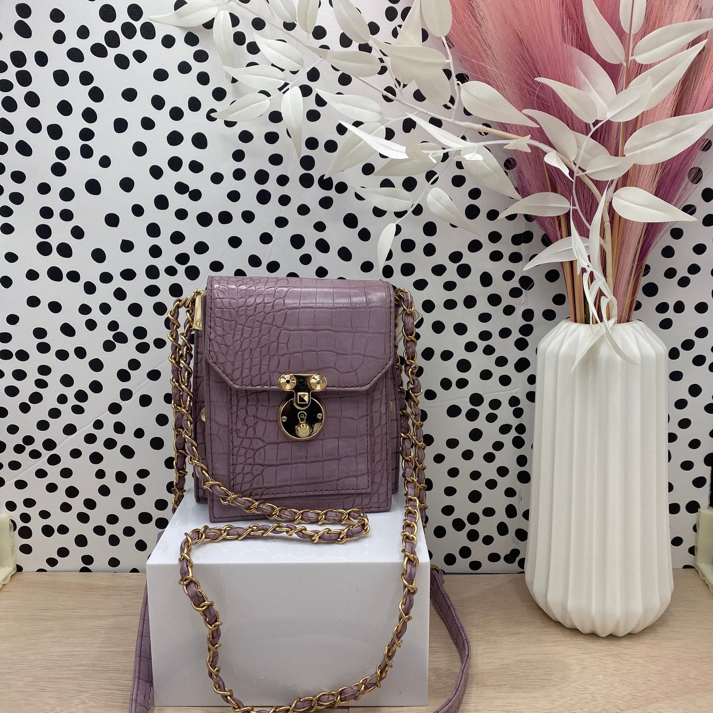 Snakeskin Crosbody Bag