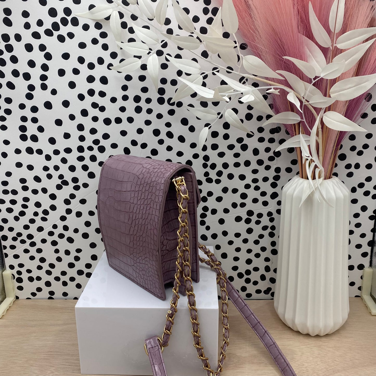 Snakeskin Crosbody Bag