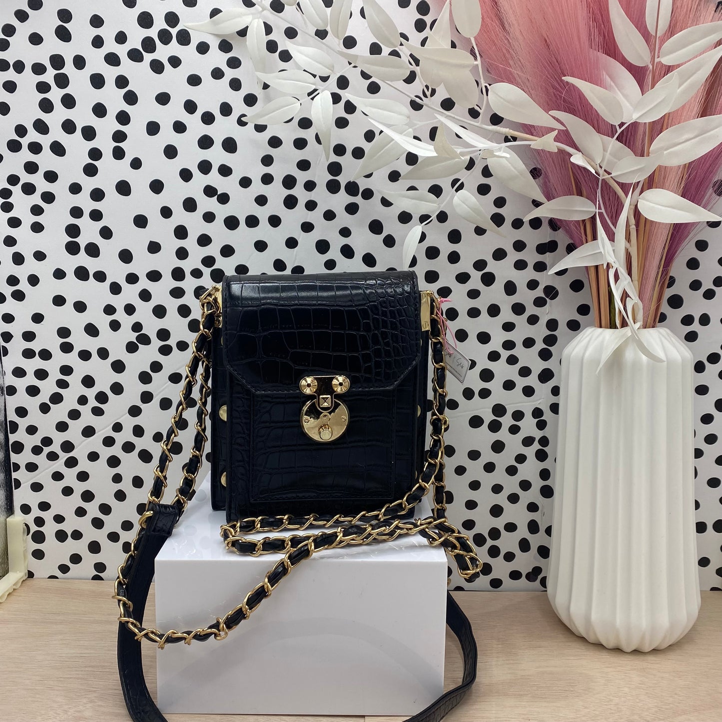 Snakeskin Crosbody Bag