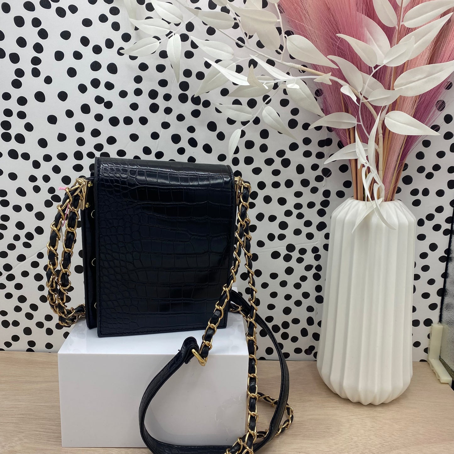 Snakeskin Crosbody Bag