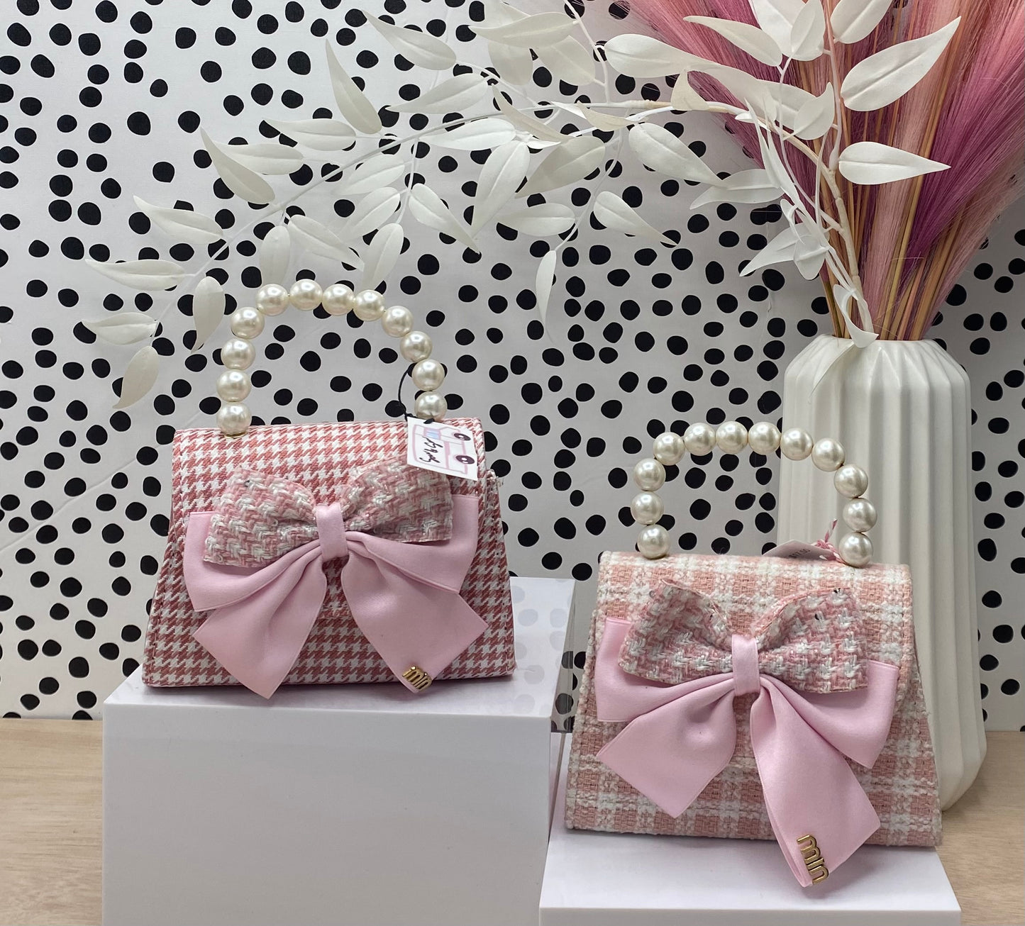 Pearl & Bow Mini Purse