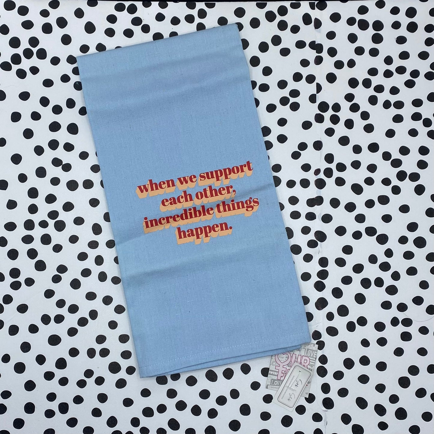 Empowerment Dish Towel Blue