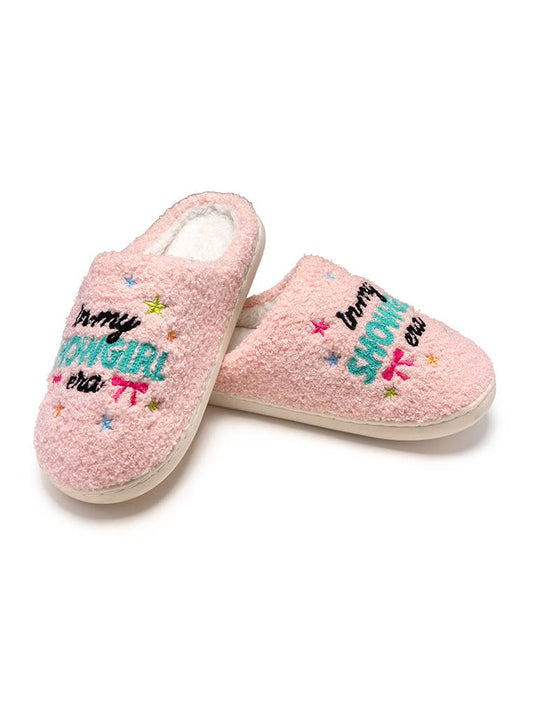 Indoor / Outdoor Slippers - "In My Showgirl Era" - Pale Pink