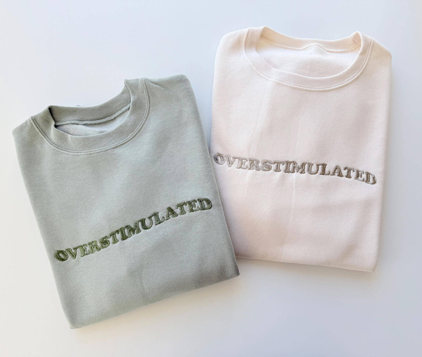 Embroidered Overstimulated Retro Sweatshirt