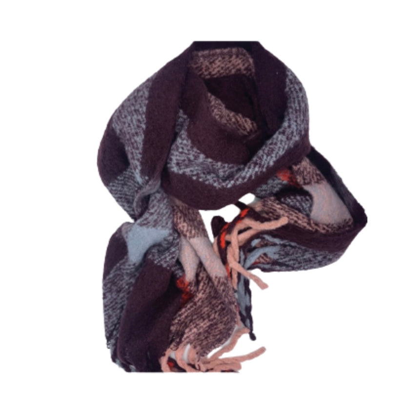 Plush Scarf Plum