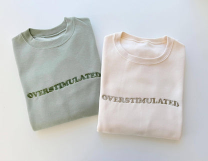 Embroidered Overstimulated Retro Sweatshirt