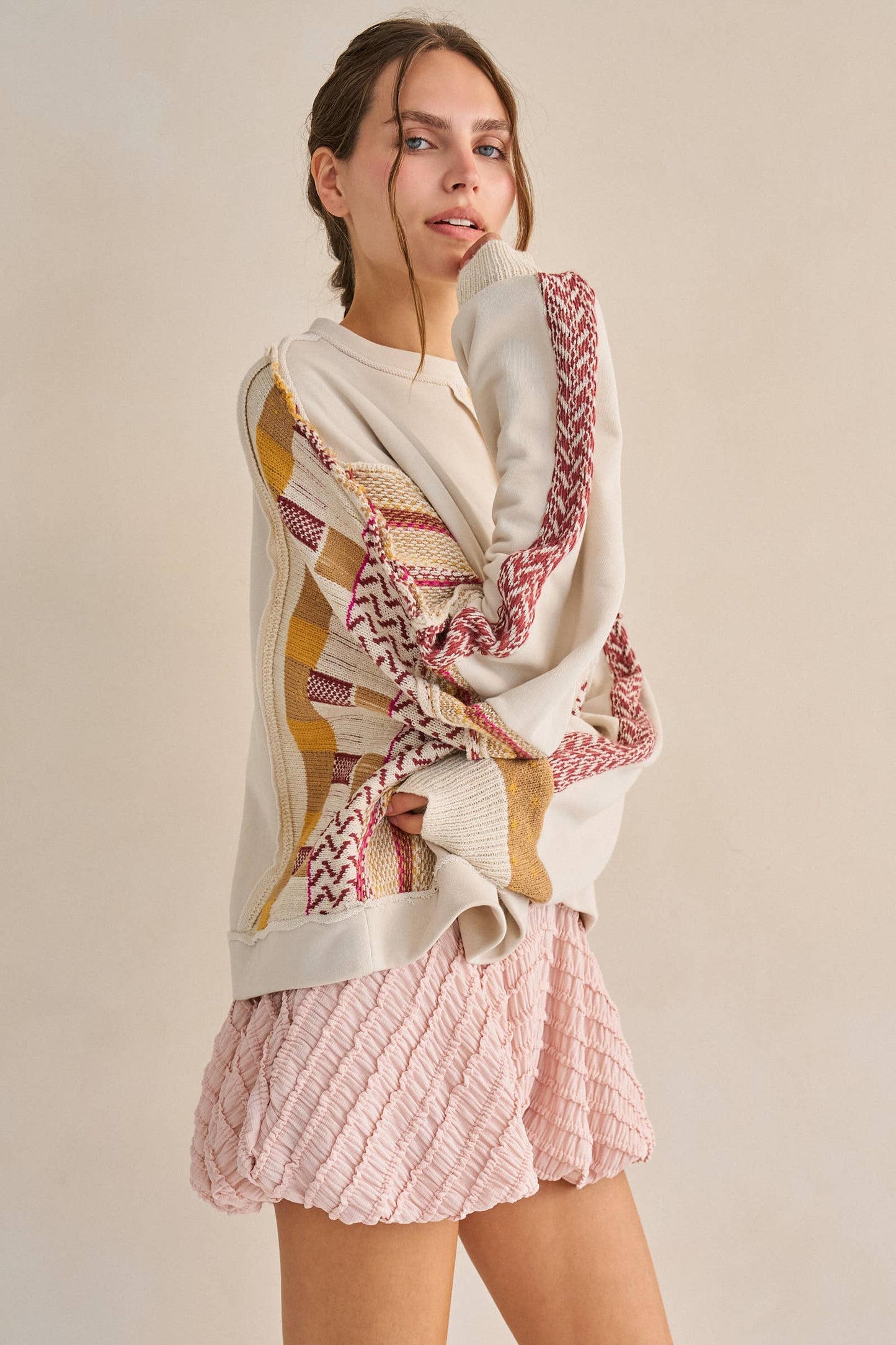 PATCHWORK SWEATSHIRT