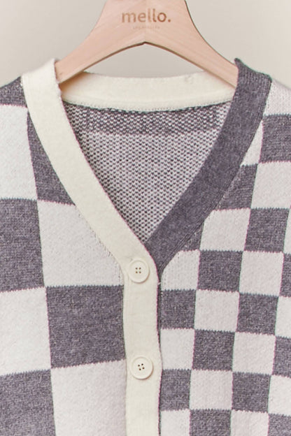 Checkerboard Cardigan