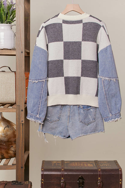 Checkerboard Cardigan