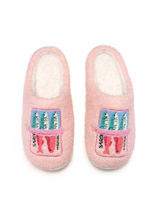Indoor / Outdoor Slippers - Canned Sardines - Pink
