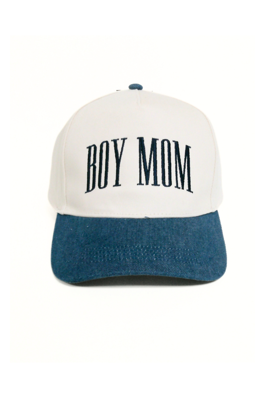 BOY MOM Embroidery Snap Back