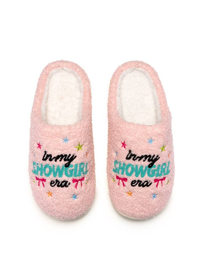 Indoor / Outdoor Slippers - "In My Showgirl Era" - Pale Pink