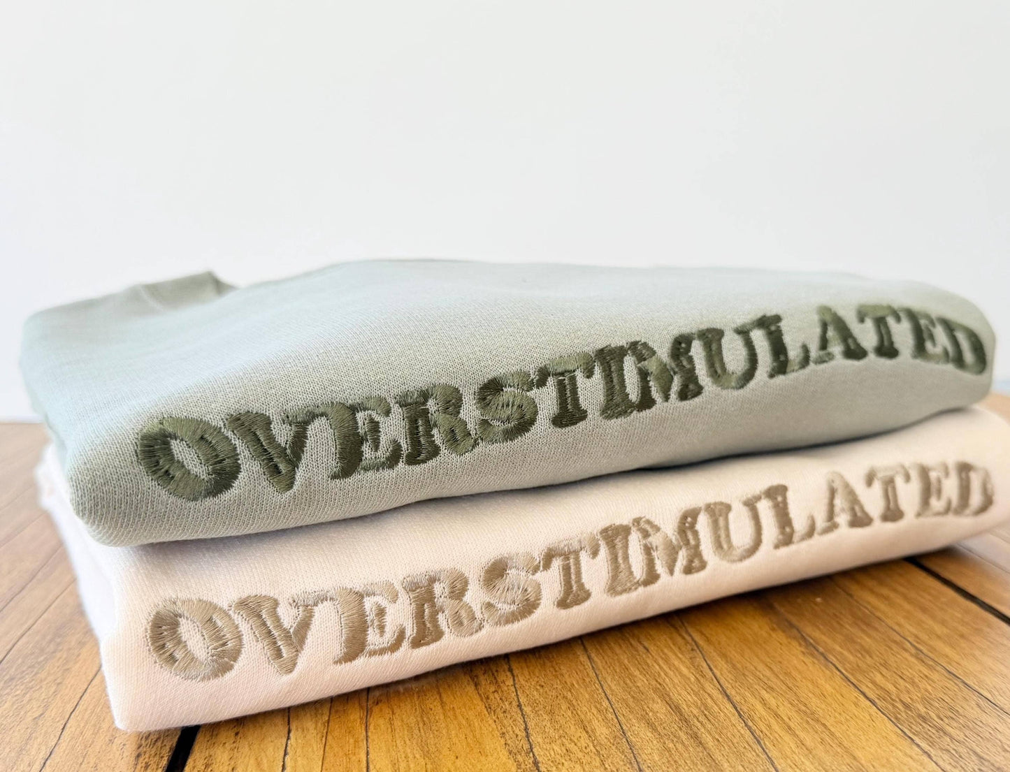 Embroidered Overstimulated Retro Sweatshirt