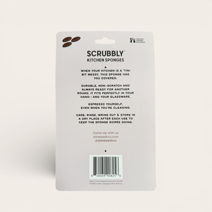 Martini Scrubbly Sponge - Espresso