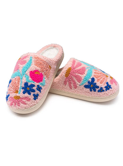 Indoor / Outdoor Slippers - Feminine Florals - Pink