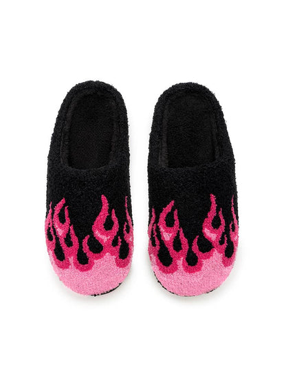 Hot Pink Flames  Slipper