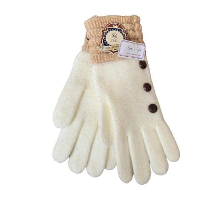 Button Gloves - Www.sowandsewboutique