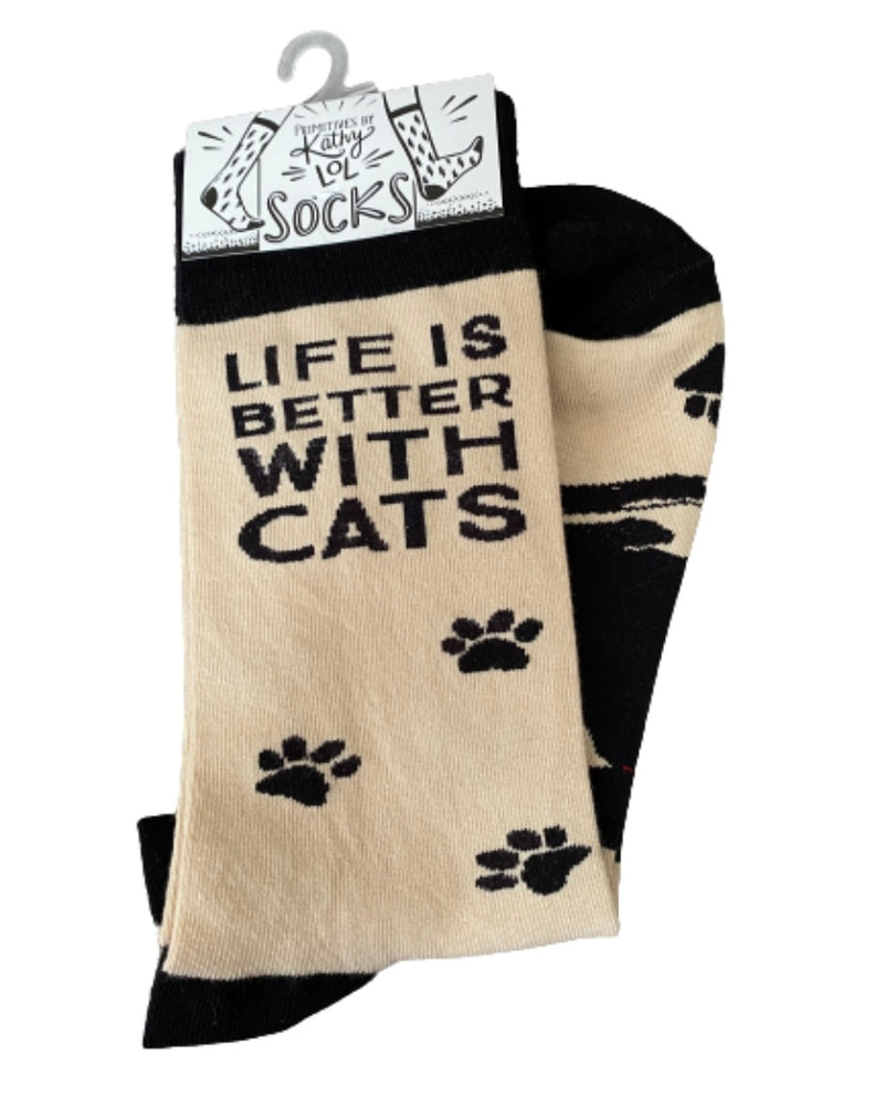 Life is Better with Cats Socks