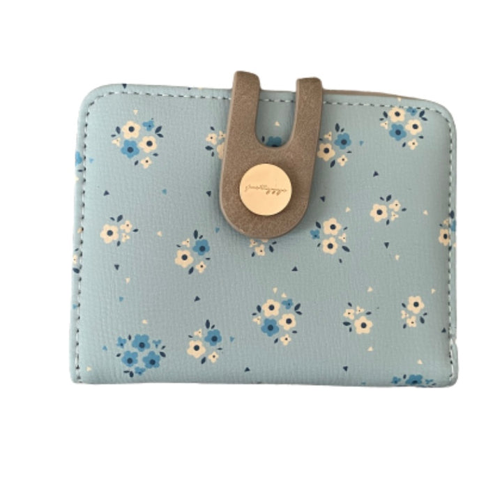 Floral Button Wallet