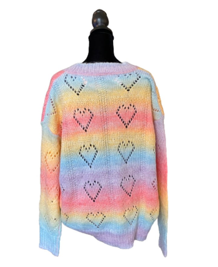 Pastel Hearts Sweater