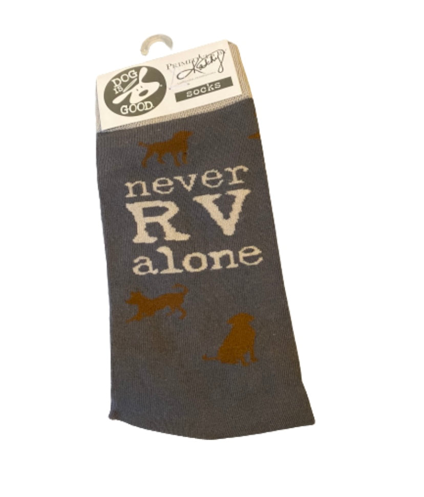 Never RV Alone Socks