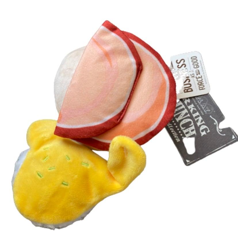 Eggs Benedict Pet Toy - Www.sowandsewboutique