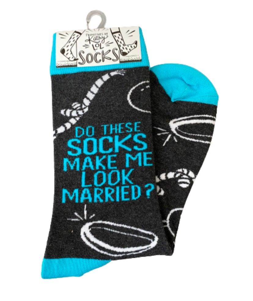 Do These Socks Make me look Married? Socks - Www.sowandsewboutique